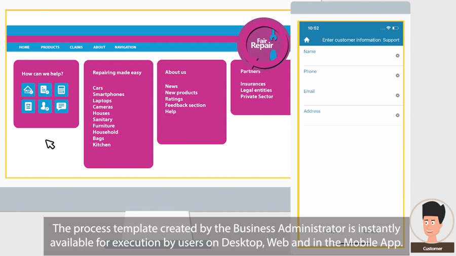 ACM Business Designer Tutorial - Executing a user registration process