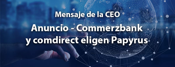 Commerzbank y comdirect eligen Papyrus